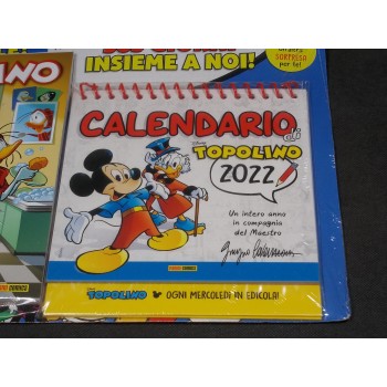 TOPOLNO 3444 con Calendario da scrivania 2022 – Disney Panini 2021 Sigillato