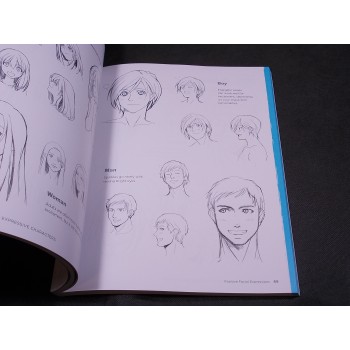 DRAW MANGA FACES FOR EXPRESSIVE CHARACTER di Hosoi – Inglese – Impact 2014 I Ed.