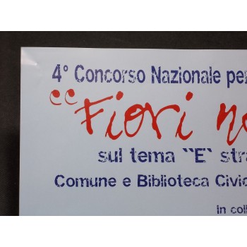 FIORI NEL TUNNEL  4° Concorso Nazionale giovani Fumettisti  Locandina + Depliant