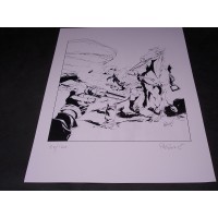 TEX WILLER di Perovic - Litografia firmata n. 88/120 – cm 35,3 x 50 - 2012