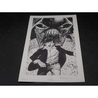 DYLAN DOG di Gianluigi Coppola - Litografia cm 24 x 39,8 – Copia firmata 48/100