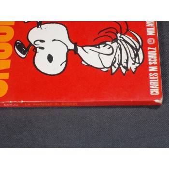 LE SENTENZE DI SNOOPY di C.M. Schulz – Milano Libri 1970