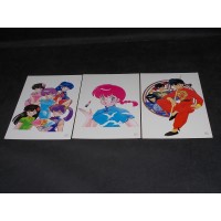 RANMA ½  – 3 stampe su cartoncino cm 16,4x24,3