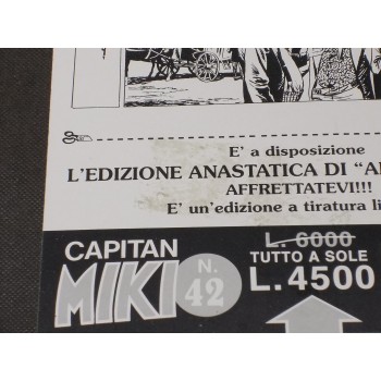 CAPITAN MIKI 42 – 1 Striscia inedita + 2 rist. anastatiche + scheda – Dardo 1996