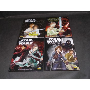 STAR WARS LA STORIA DEL FILM A FUMETTI – 4 Volumi Cartonati – Panini 2015 NUOVI