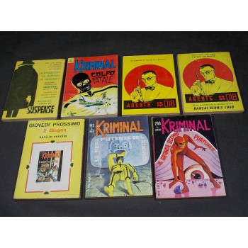 KRIMINAL 1/419 Serie completa – Editoriale Corno 1964 Prima Edizione