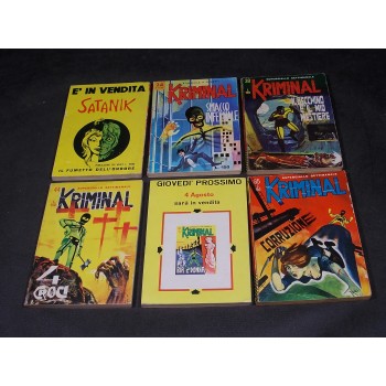 KRIMINAL 1/419 Serie completa – Editoriale Corno 1964 Prima Edizione