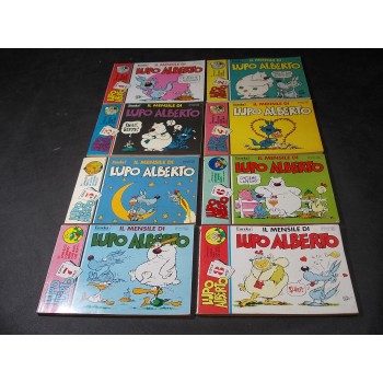 IL MENSILE DI LUPO ALBERTO 1/8 Serie completa – Editoriale Corno 1983