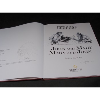 JOHN AND MARY MARY AND JOHN di Serpieri + Stampa + schizzo a matita firmato 2023