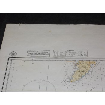 CARTA NAUTICA 671 KIKLADEN , SUDLICHER , BLATT I cm 89x125,5 – in Tedesco 1979