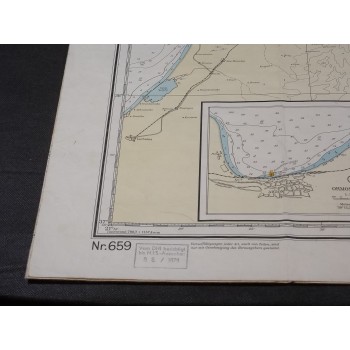 CARTA NAUTICA 659 GOLF VON PATRAS UND GOLF VON KORINTH cm 89x125,5 – 1978