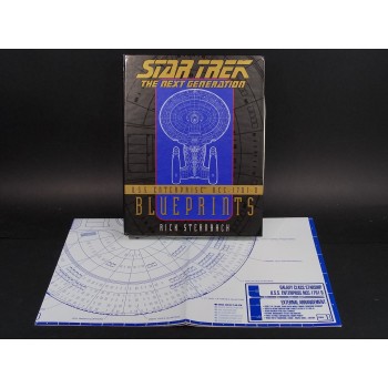 STAR TREK THE NEXT GENERATION U.S.S. ENTERPRISE NCC-1701-D BLUEPRINTS (Poket Books 1996)