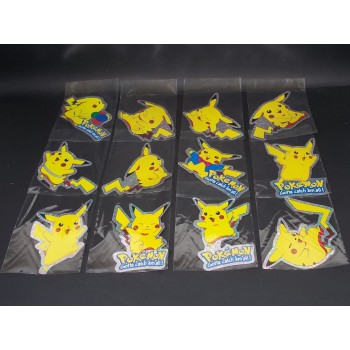 POKEMON PIKACHU 12 adesivi assortiti cm 10 x 15