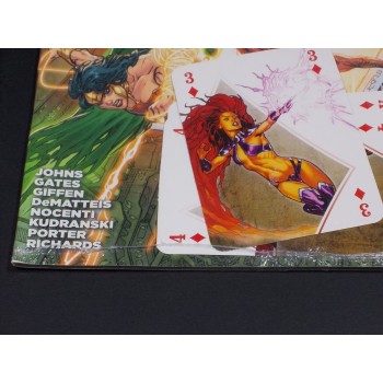 JUSTICE LEAGUE AMERICA 8 di Johns , ... + Carte da gioco (RW Lion 2014 – Sigillato)